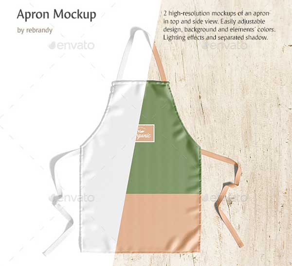 26+ Beautiful Apron Mockups | Free & Premium PSD Mockups